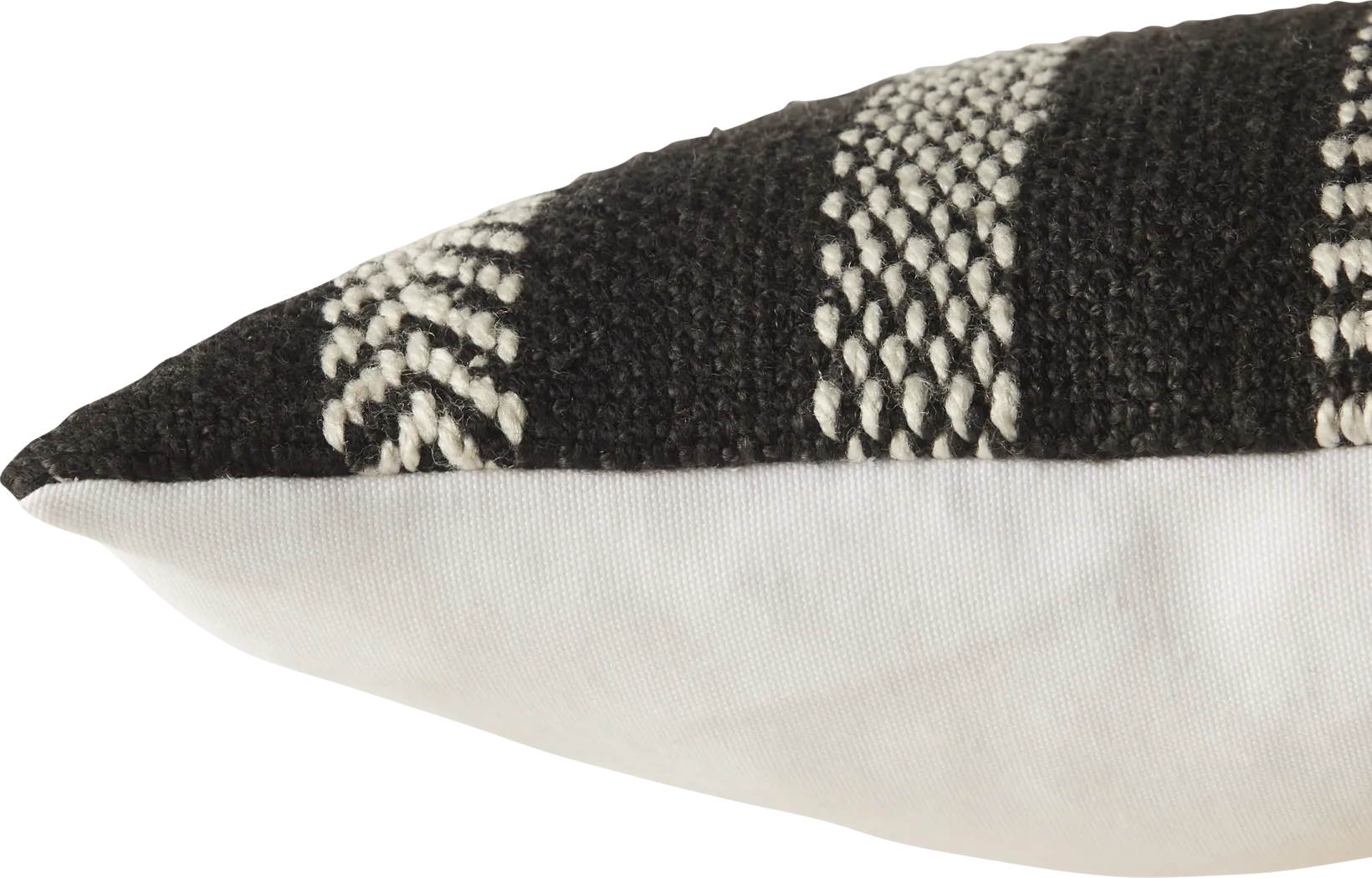 Accentwell Black Indoor/Outdoor Lumbar Pillow - Thumbnail - Image 3