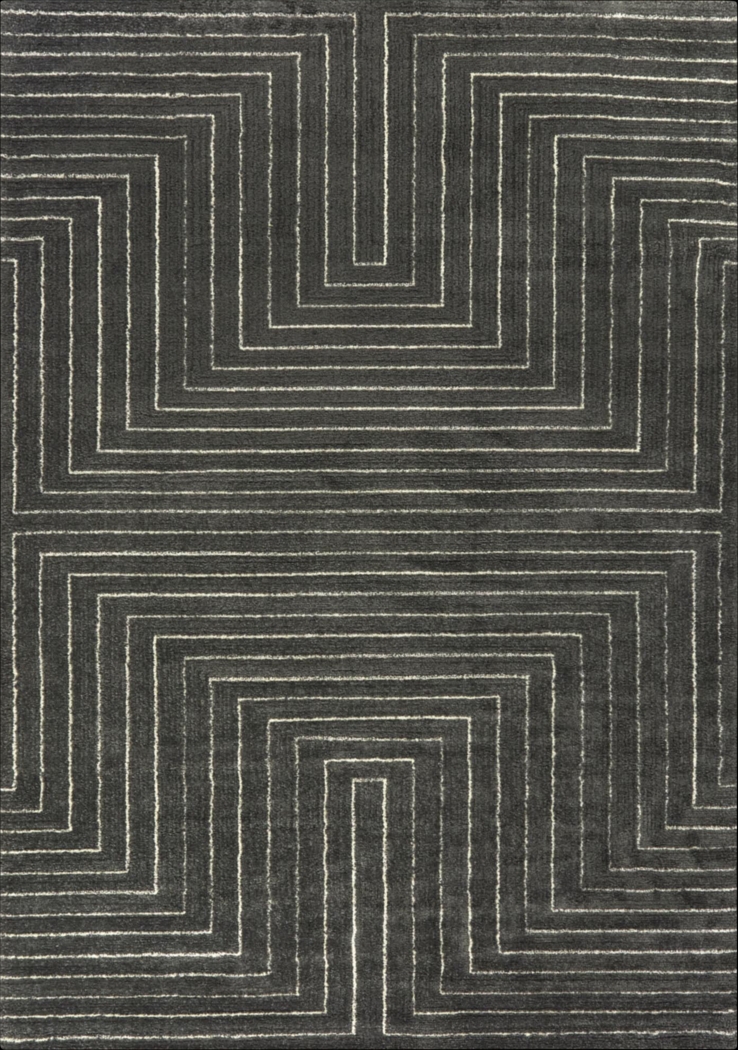 Acee Charcoal 7'10 x 10' Area Rug - Thumbnail - Image 1