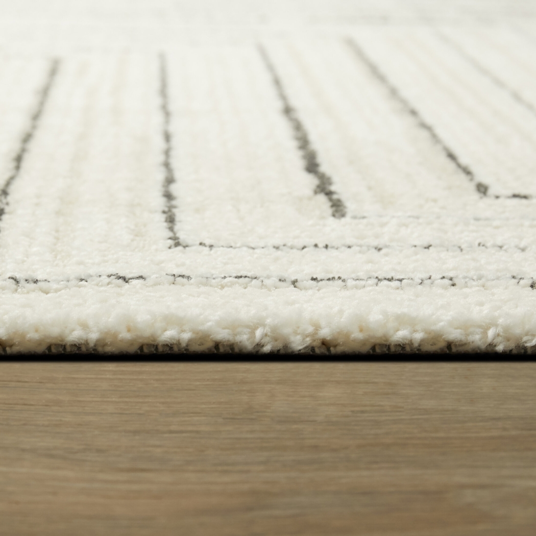 Acee Cream 7'10 x 10' Area Rug - Thumbnail - Image 4