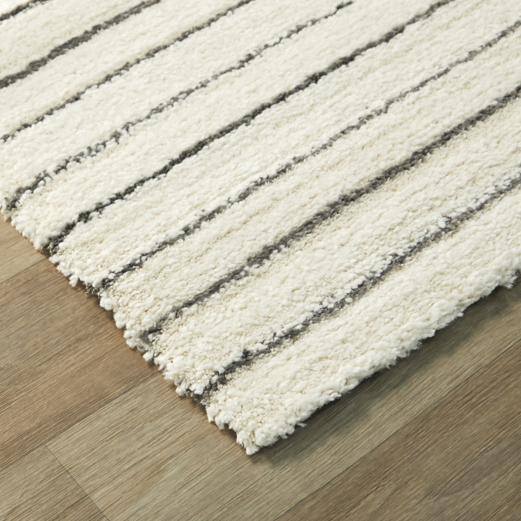 Acee White 5'3 x 7' Area Rug - Thumbnail - Image 3
