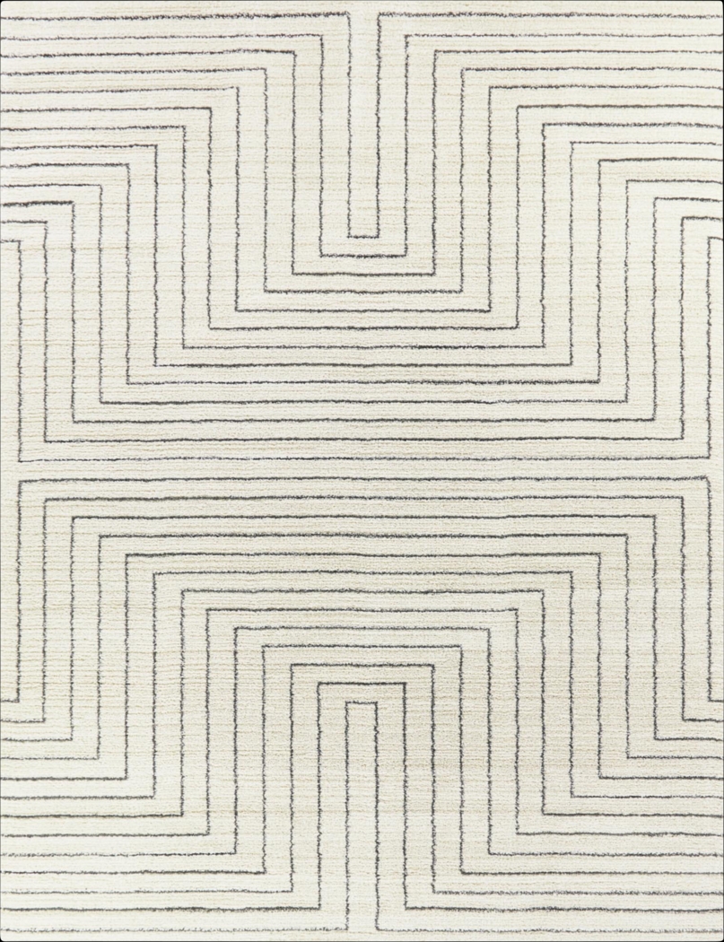 Acee White 5'3 x 7' Area Rug - Thumbnail - Image 1
