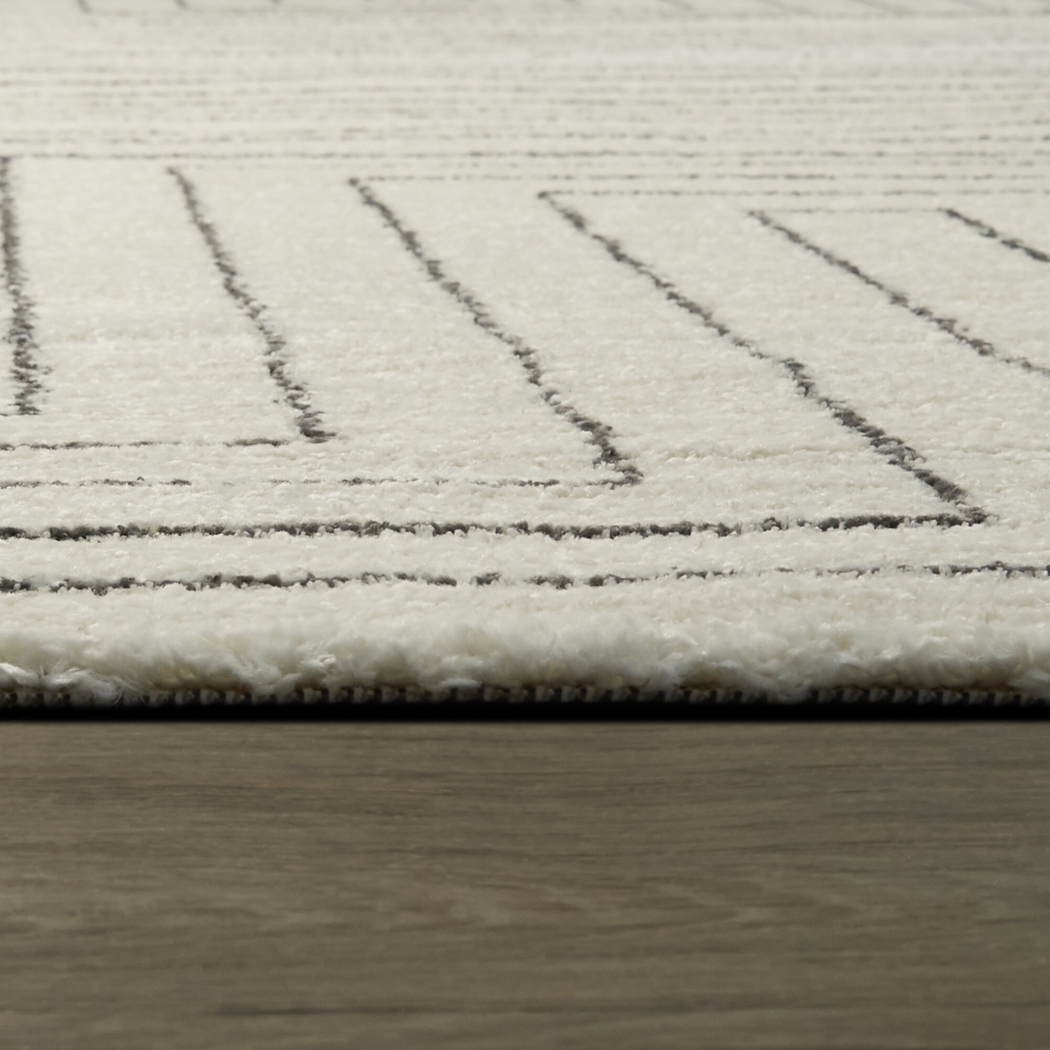 Acee White 7'10 x 10' Area Rug - Thumbnail - Image 4