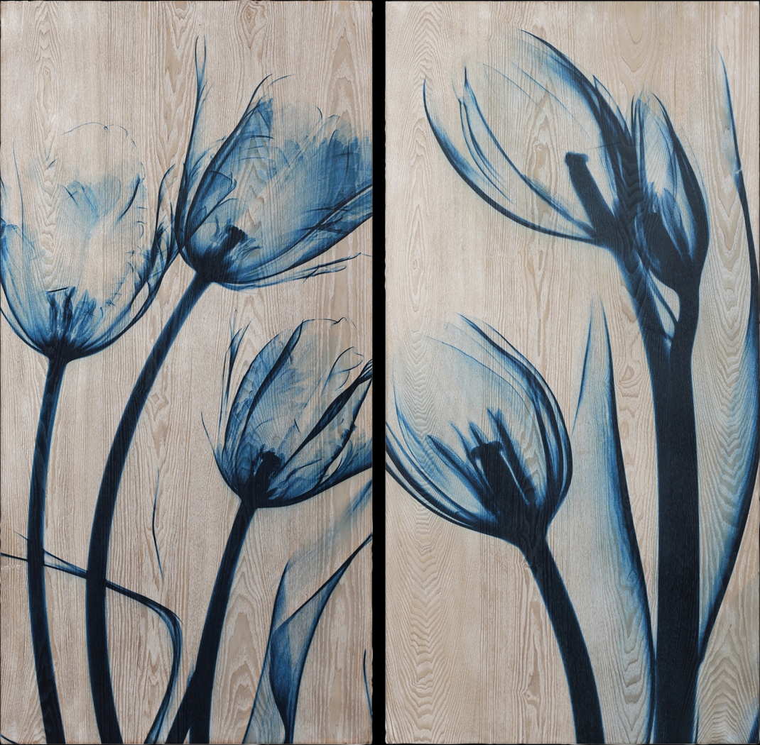 Aceituna Blue Artwork, Set of 2 - Thumbnail - Image 1