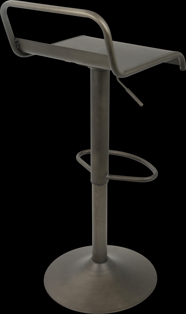 Acelin Gray Barstool - Thumbnail - Image 2