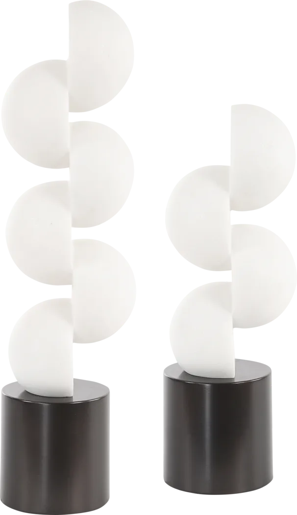 Acesea White Sculpture, Set of 2 - Thumbnail - Image 3