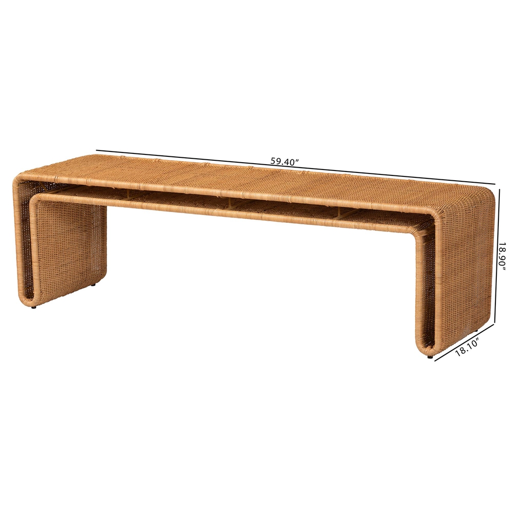 Acestary Brown Accent Bench - Thumbnail - Image 5