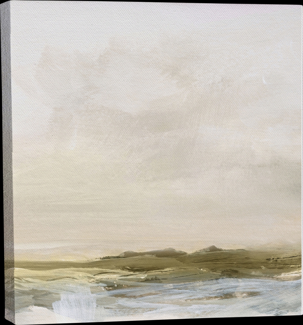 Acetink Beige Beige Canvas Wall Art - Thumbnail - Image 1