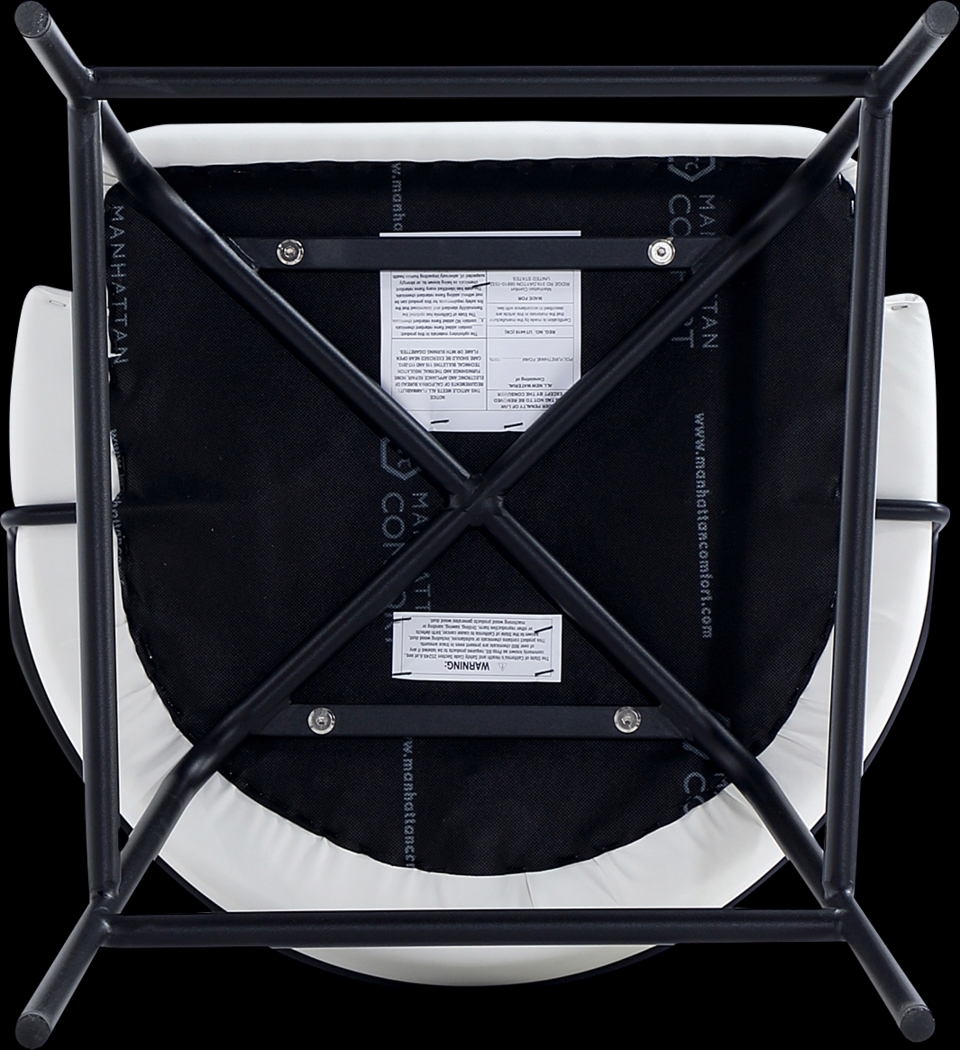 Acewalk I White Counter Height Stool - Thumbnail - Image 3