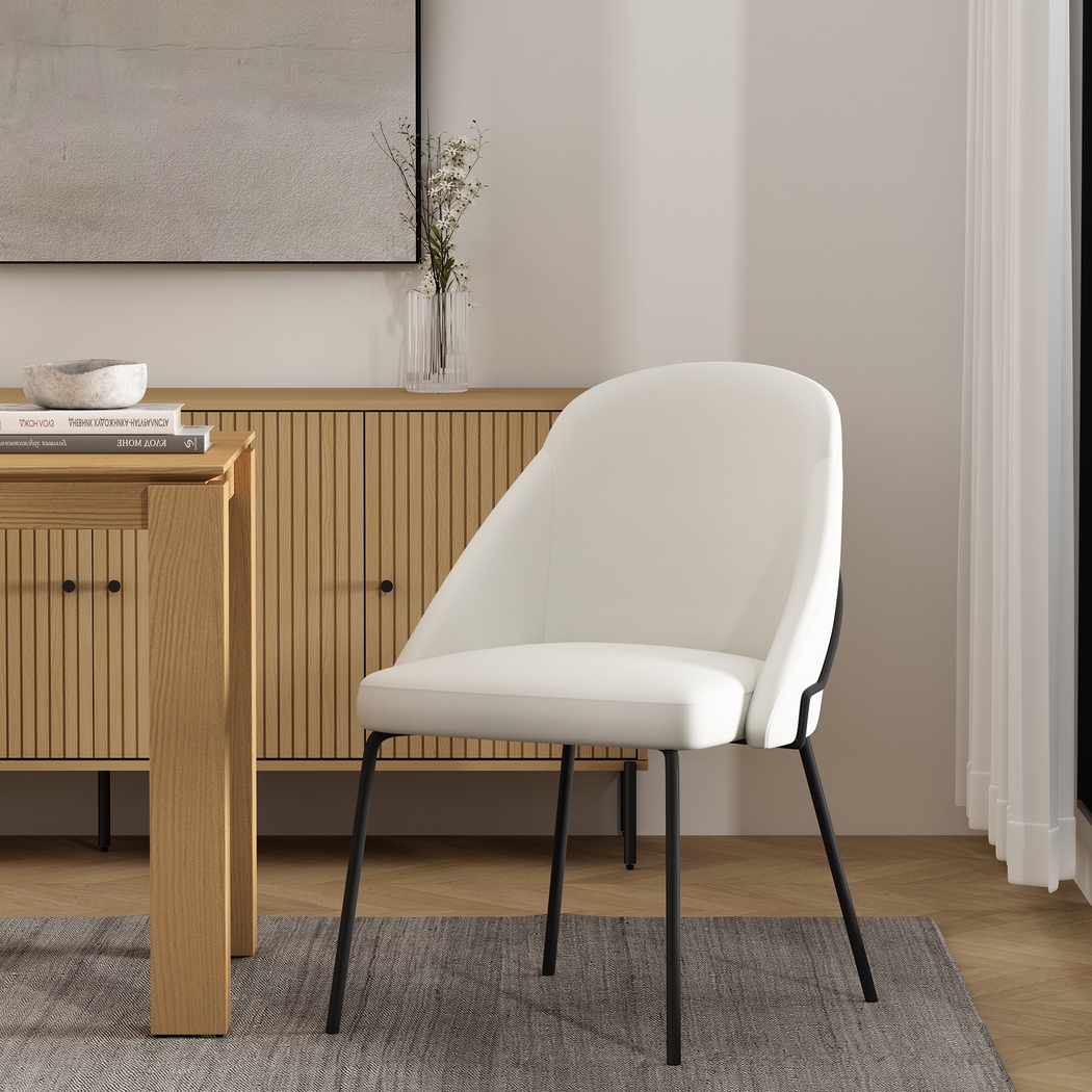 Acewalk I White Dining Chair - Thumbnail - Image 2