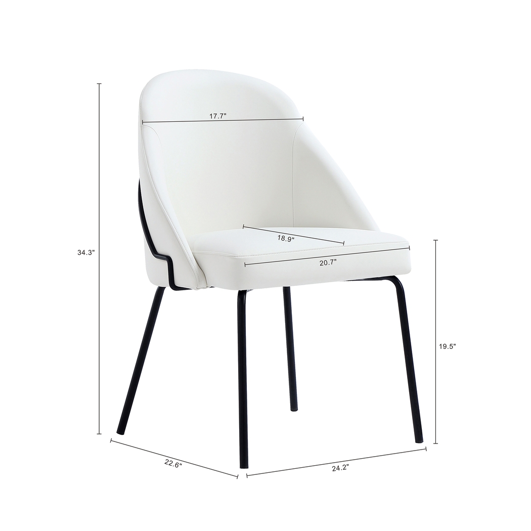 Acewalk I White Dining Chair - Thumbnail - Image 10