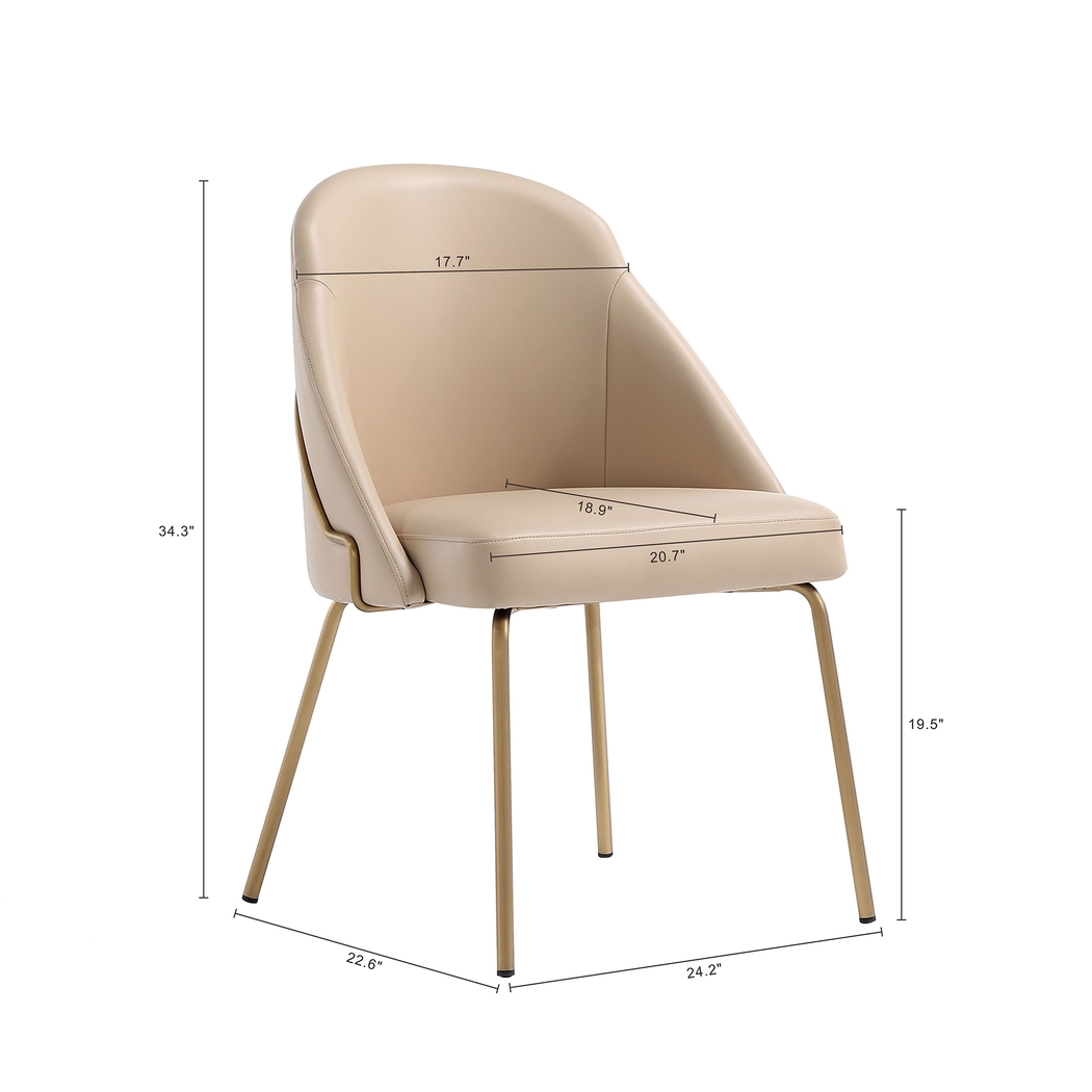 Acewalk II Tan Dining Chair - Thumbnail - Image 10