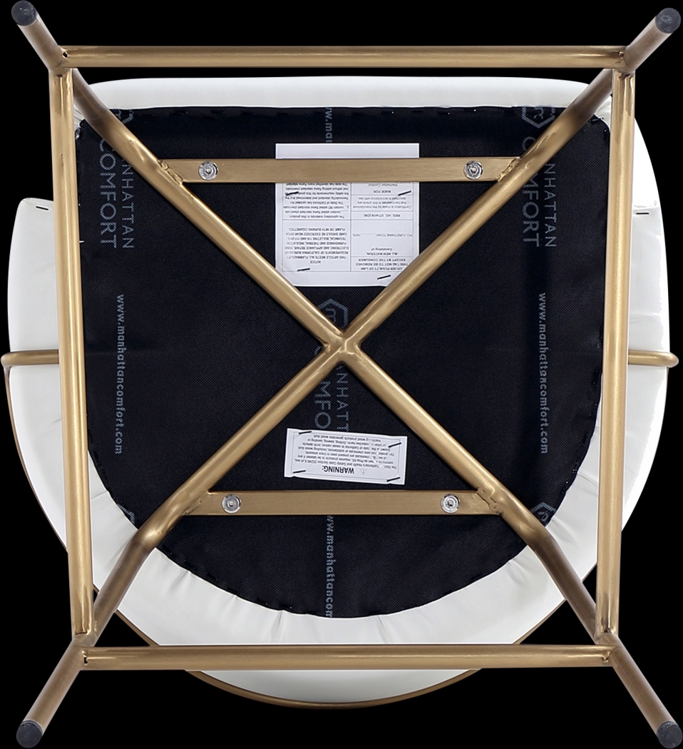 Acewalk II White Barstool - Thumbnail - Image 5