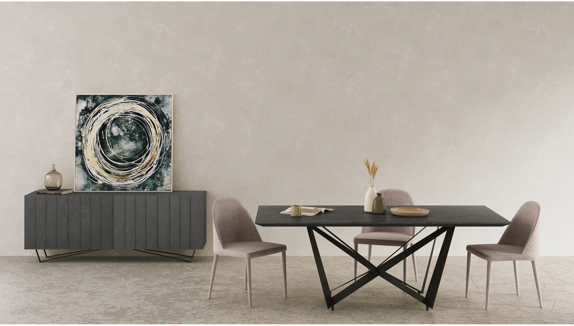 Acfold I Beige Side Chair, Set of 2 - Thumbnail - Image 8