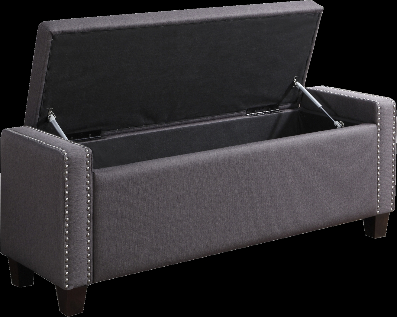 Achelle Slate Storage Bench - Thumbnail - Image 2