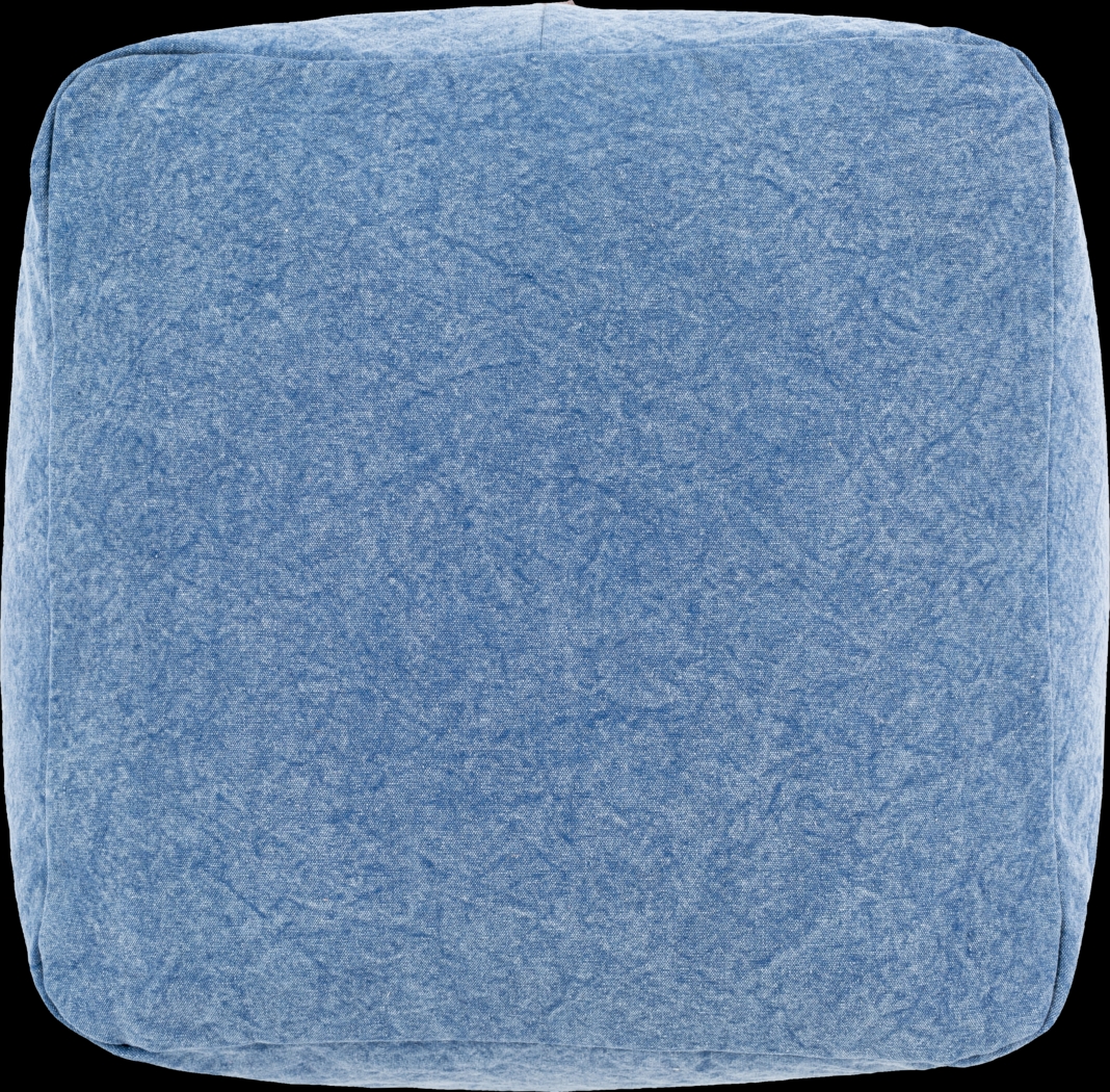 Acheson Teal Ottoman - Thumbnail - Image 4