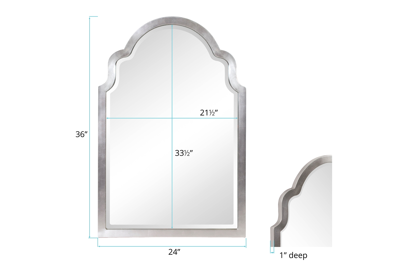 Achira Silver Mirror - Thumbnail - Image 2