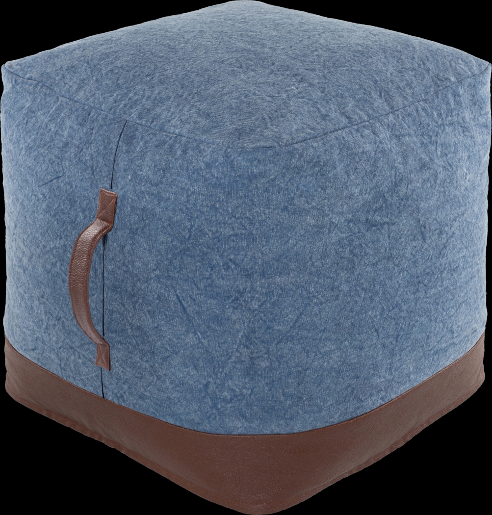 Achtman Denim Ottoman - Thumbnail - Image 1