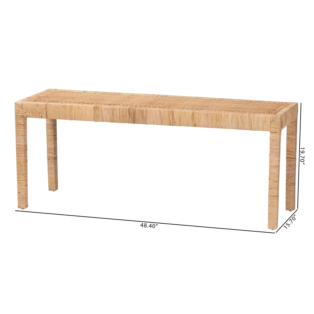 Ackerly Brown Long Bench - Thumbnail - Image 8