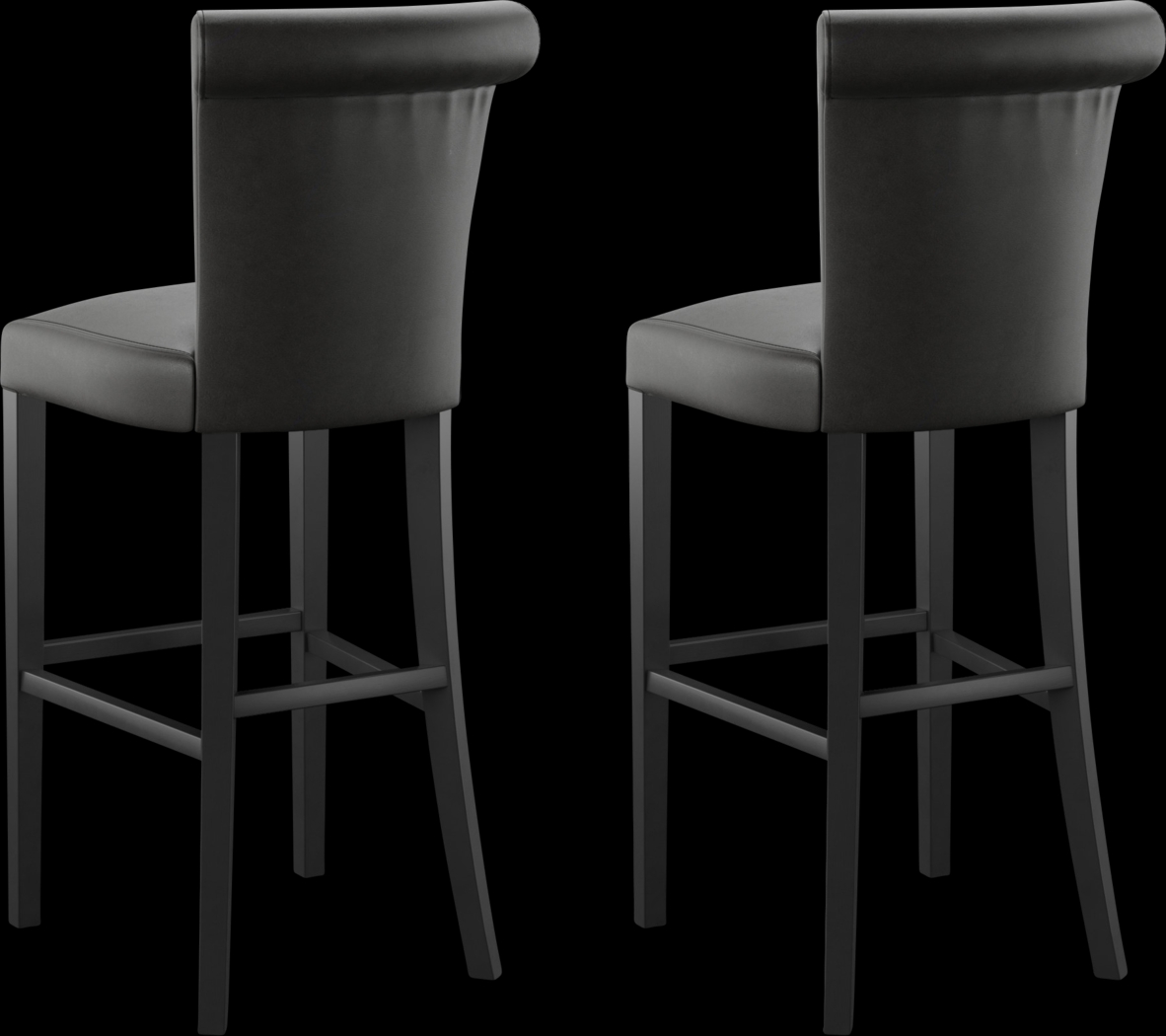 Ackerson Way Black Barstool, Set of 2 - Thumbnail - Image 2
