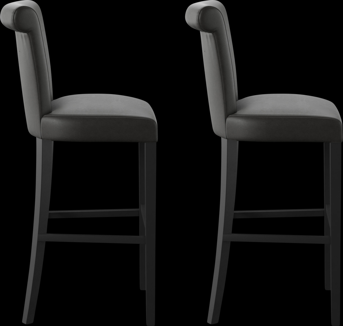 Ackerson Way Black Barstool, Set of 2 - Thumbnail - Image 3