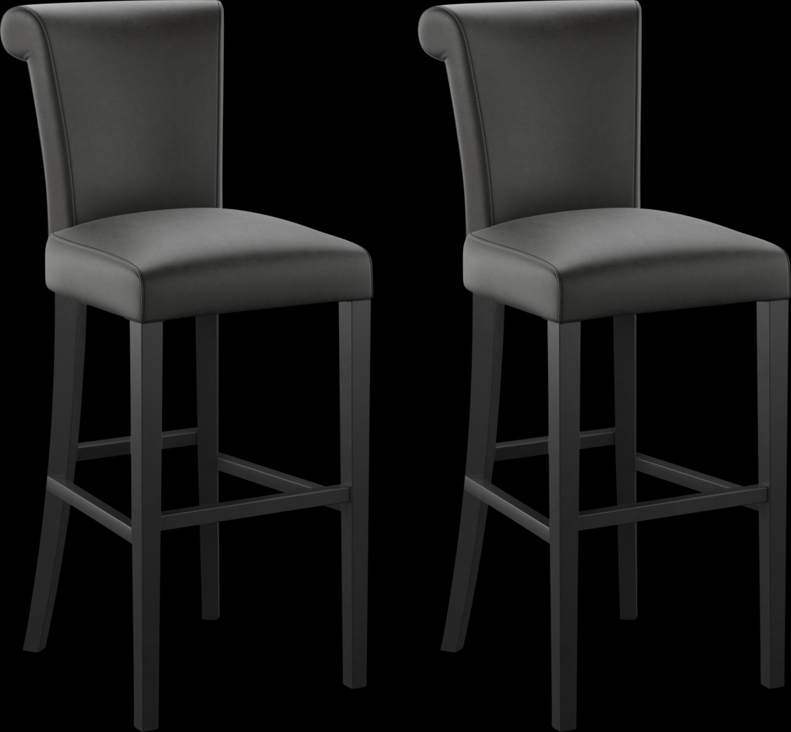 Ackerson Way Black Barstool, Set of 2 - Thumbnail - Image 1