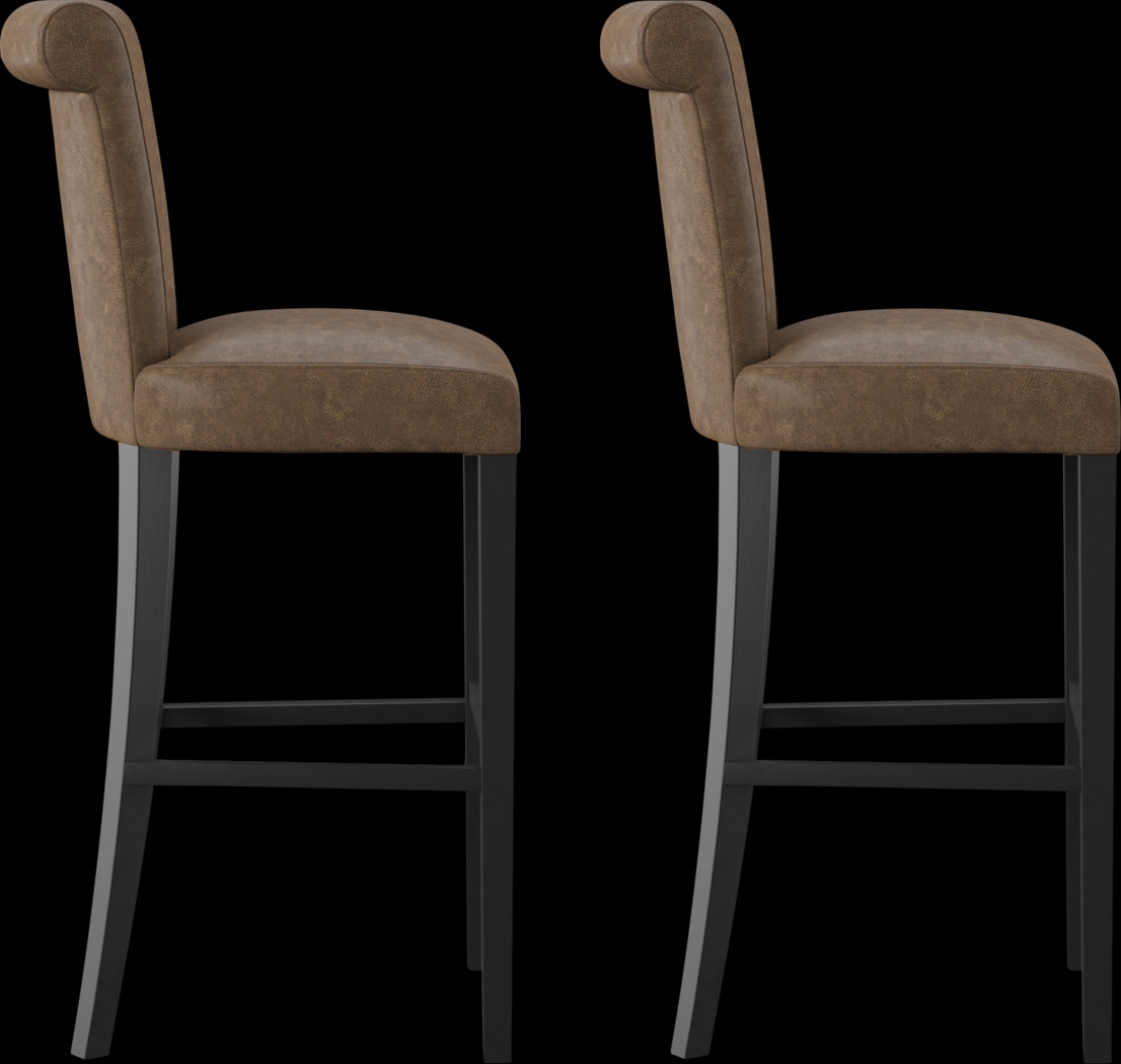 Ackerson Way Brown Barstool, Set of 2 - Thumbnail - Image 2