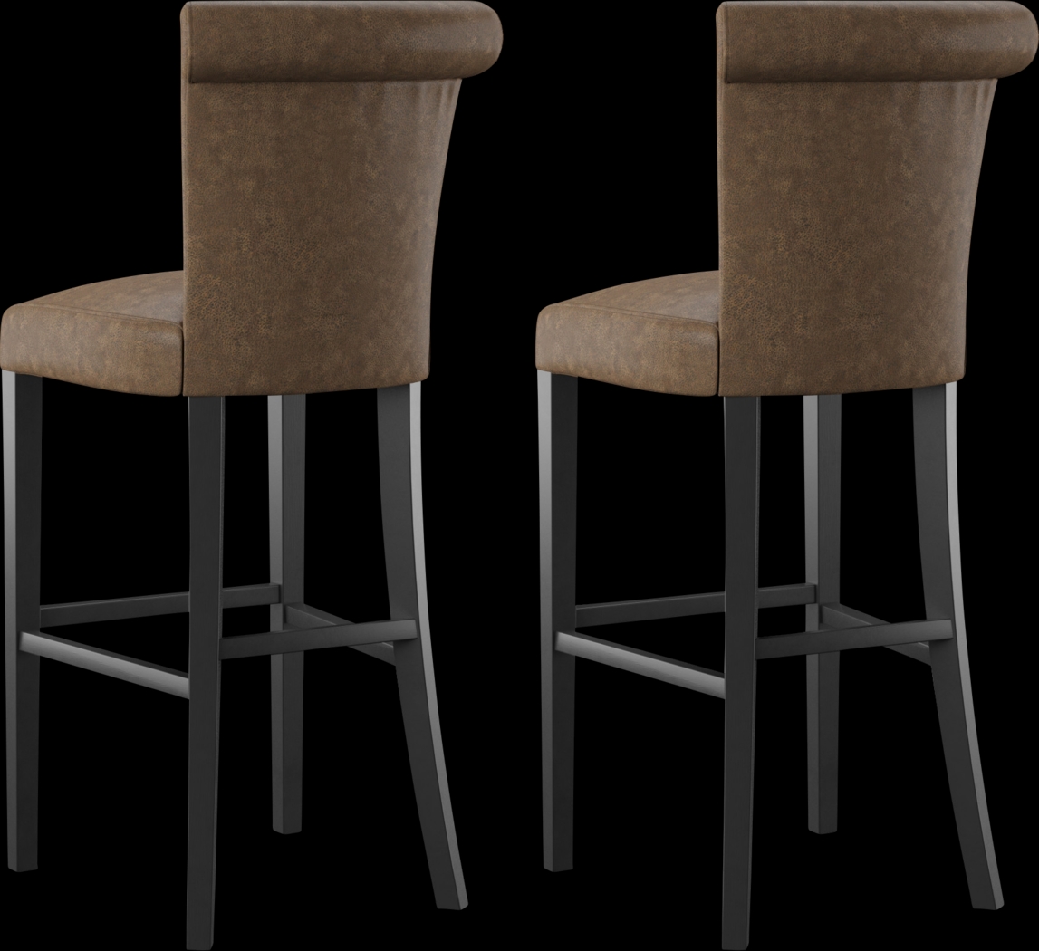 Ackerson Way Brown Barstool, Set of 2 - Thumbnail - Image 3