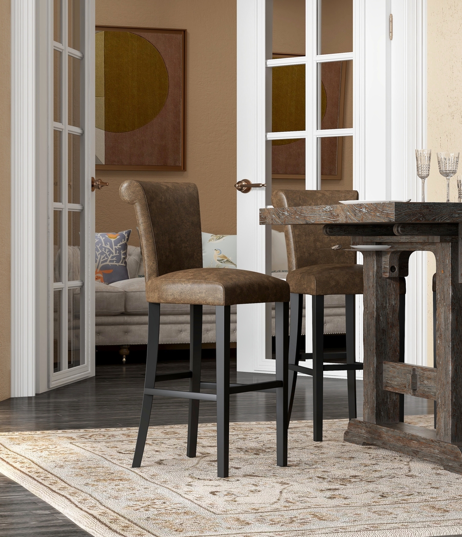 Ackerson Way Brown Barstool, Set of 2 - Thumbnail - Image 5