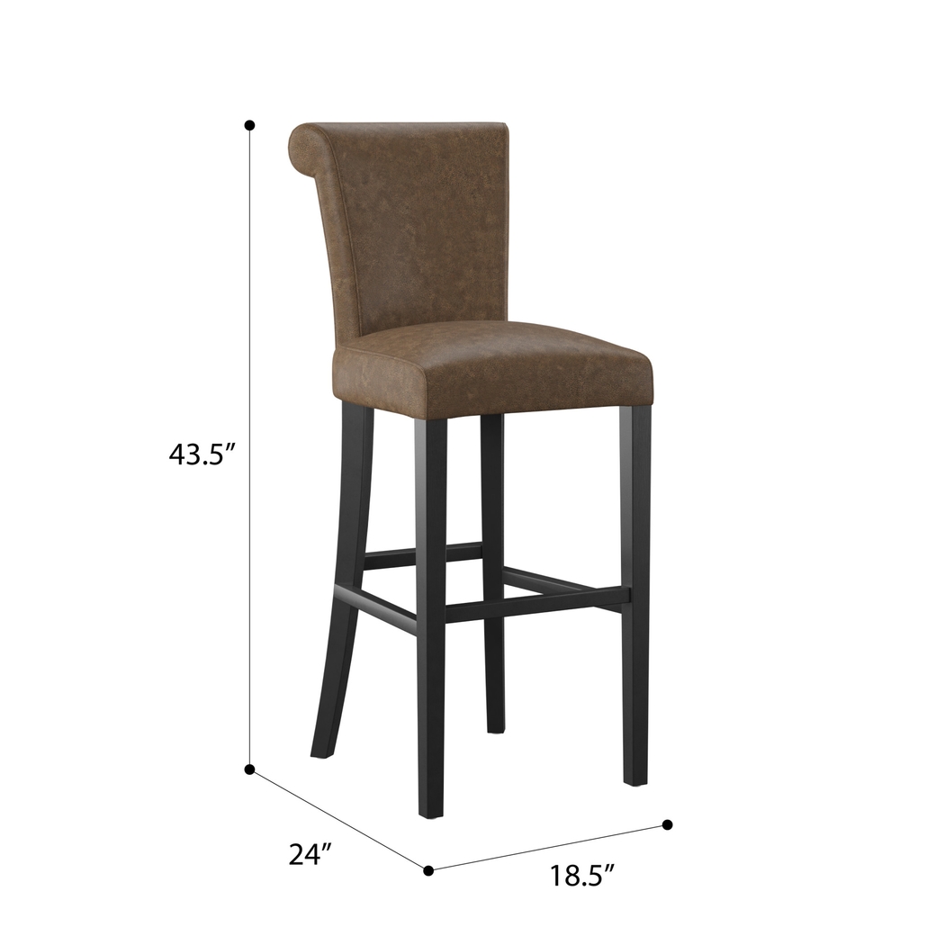 Ackerson Way Brown Barstool, Set of 2 - Thumbnail - Image 6