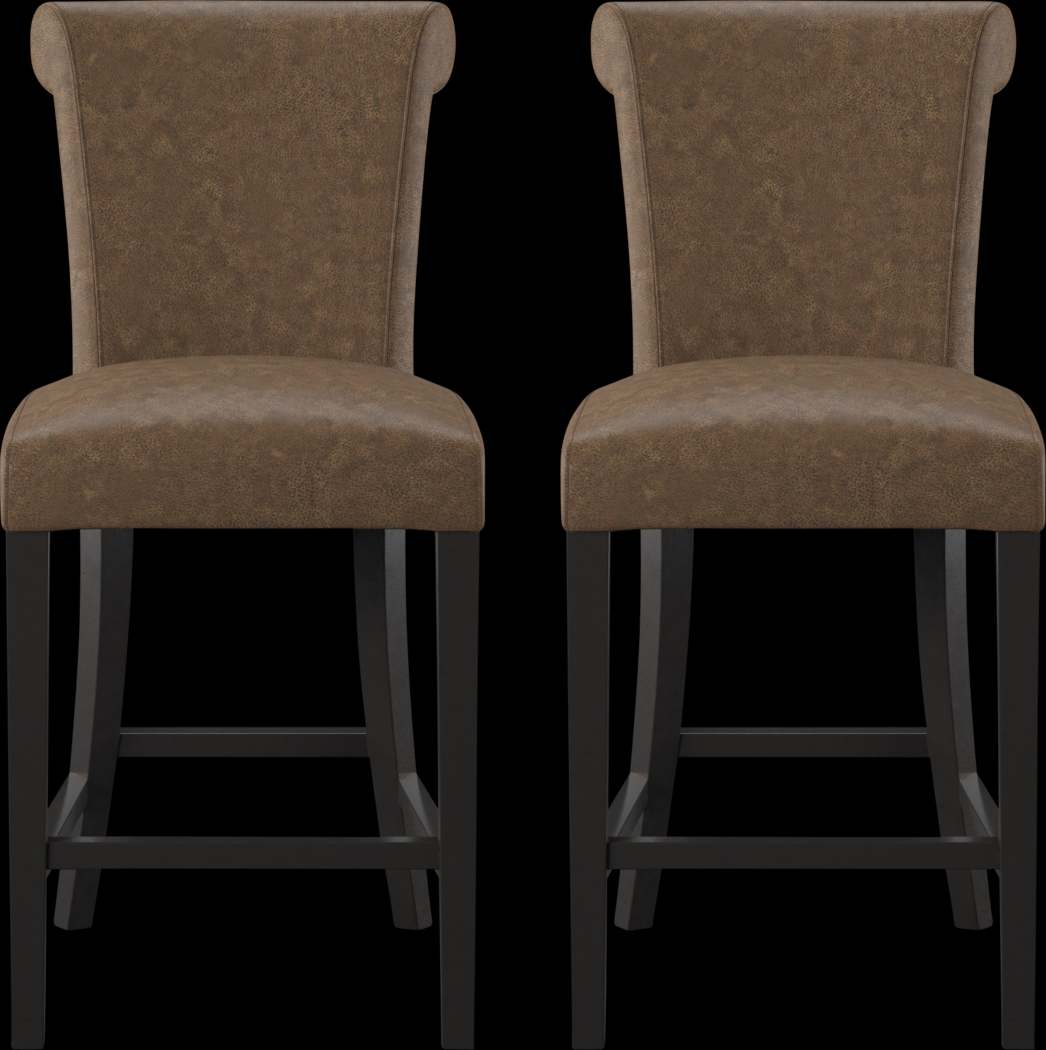 Ackerson Way Brown Counter Height Stool, Set of 2 - Thumbnail - Image 2