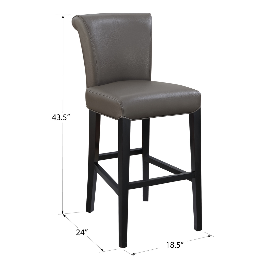 Ackerson Way Gray Barstool, Set of 2 - Thumbnail - Image 6
