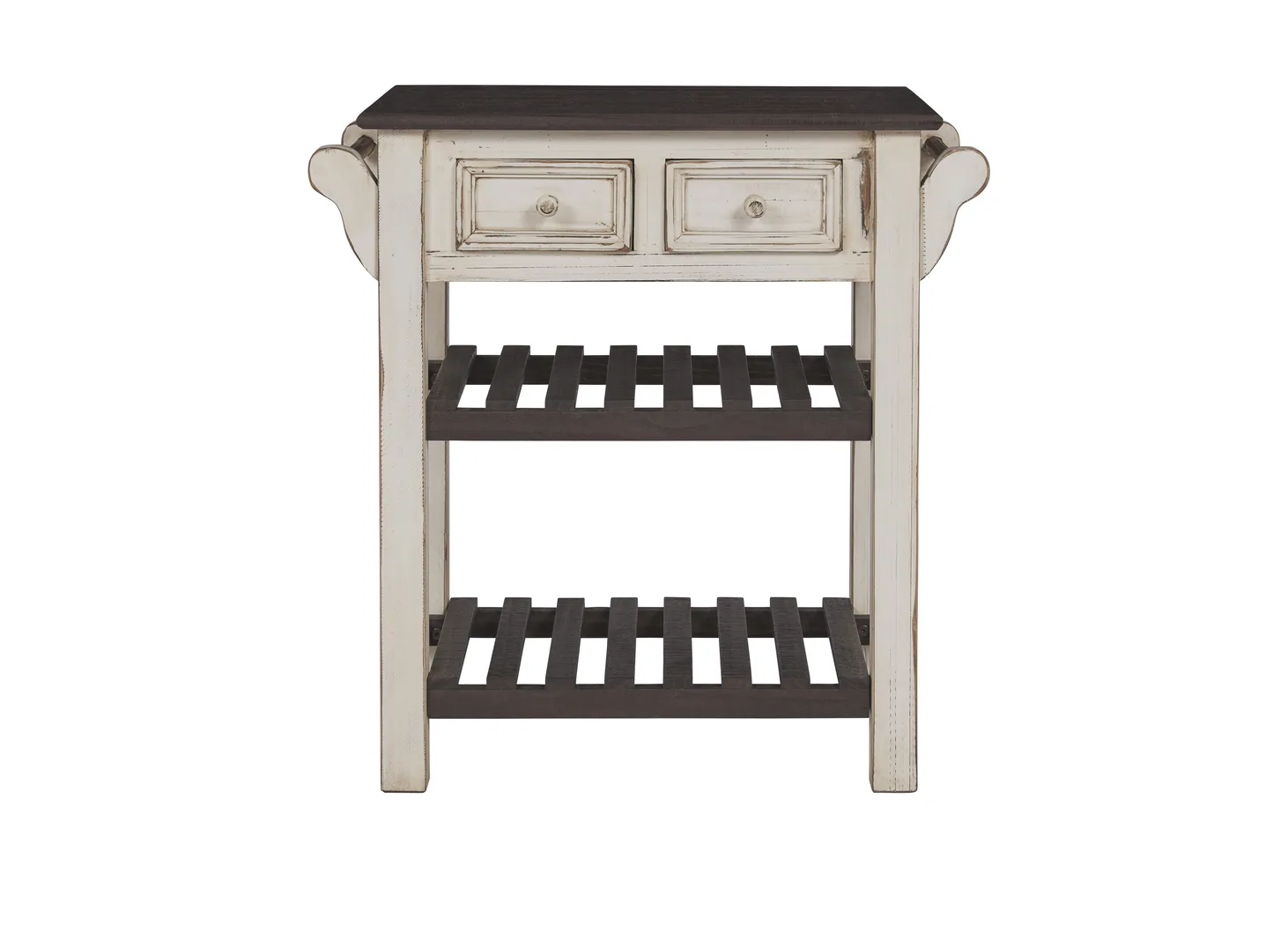 Ackley Beige Kitchen Island - Thumbnail - Image 2