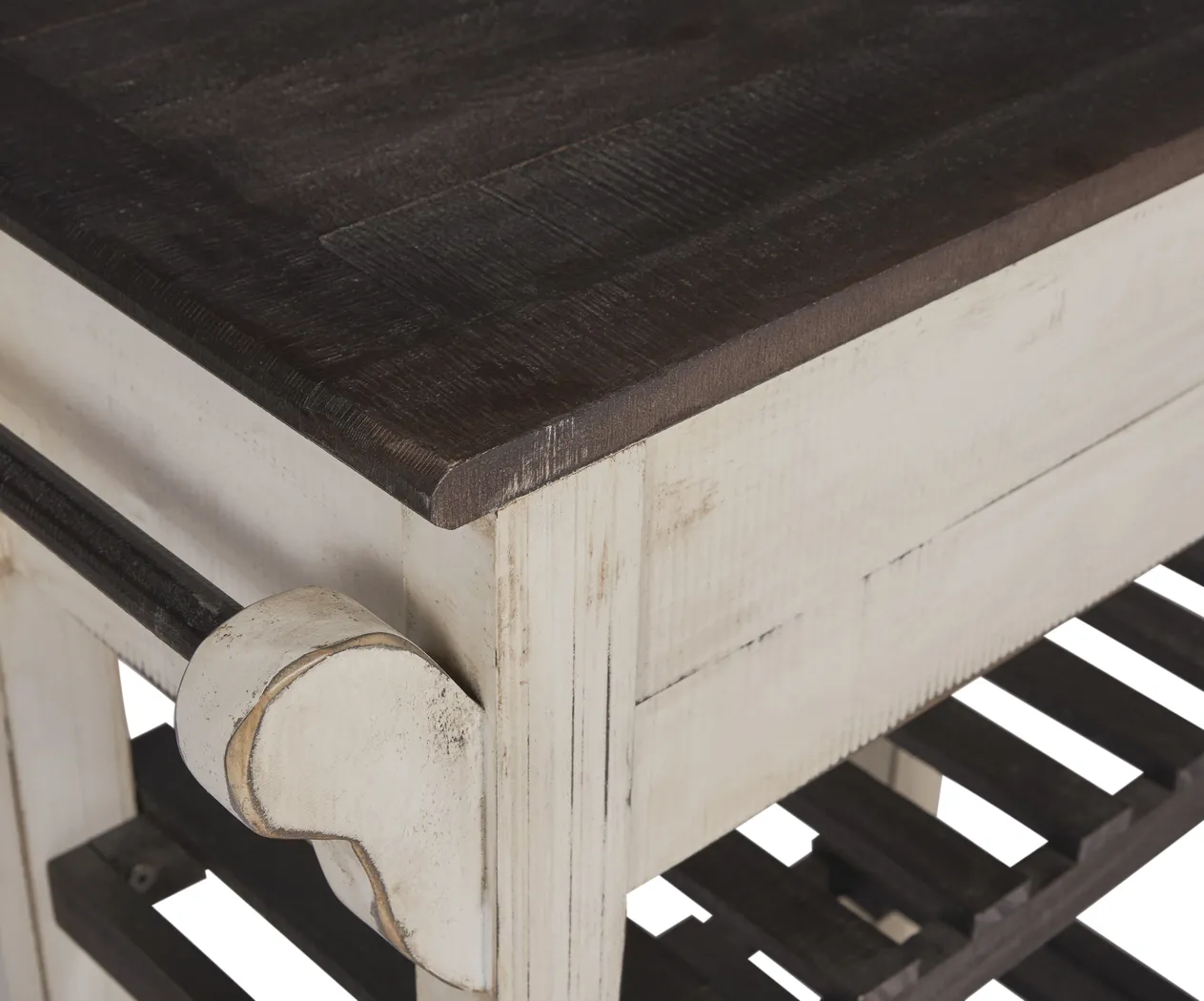 Ackley Beige Kitchen Island - Thumbnail - Image 4