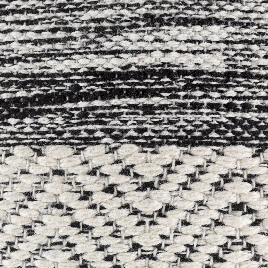 Ackrow Black Ottoman - Thumbnail - Image 4