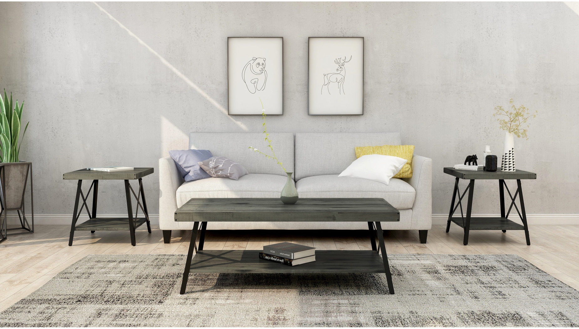 Acoma Gray End Table - Thumbnail - Image 4