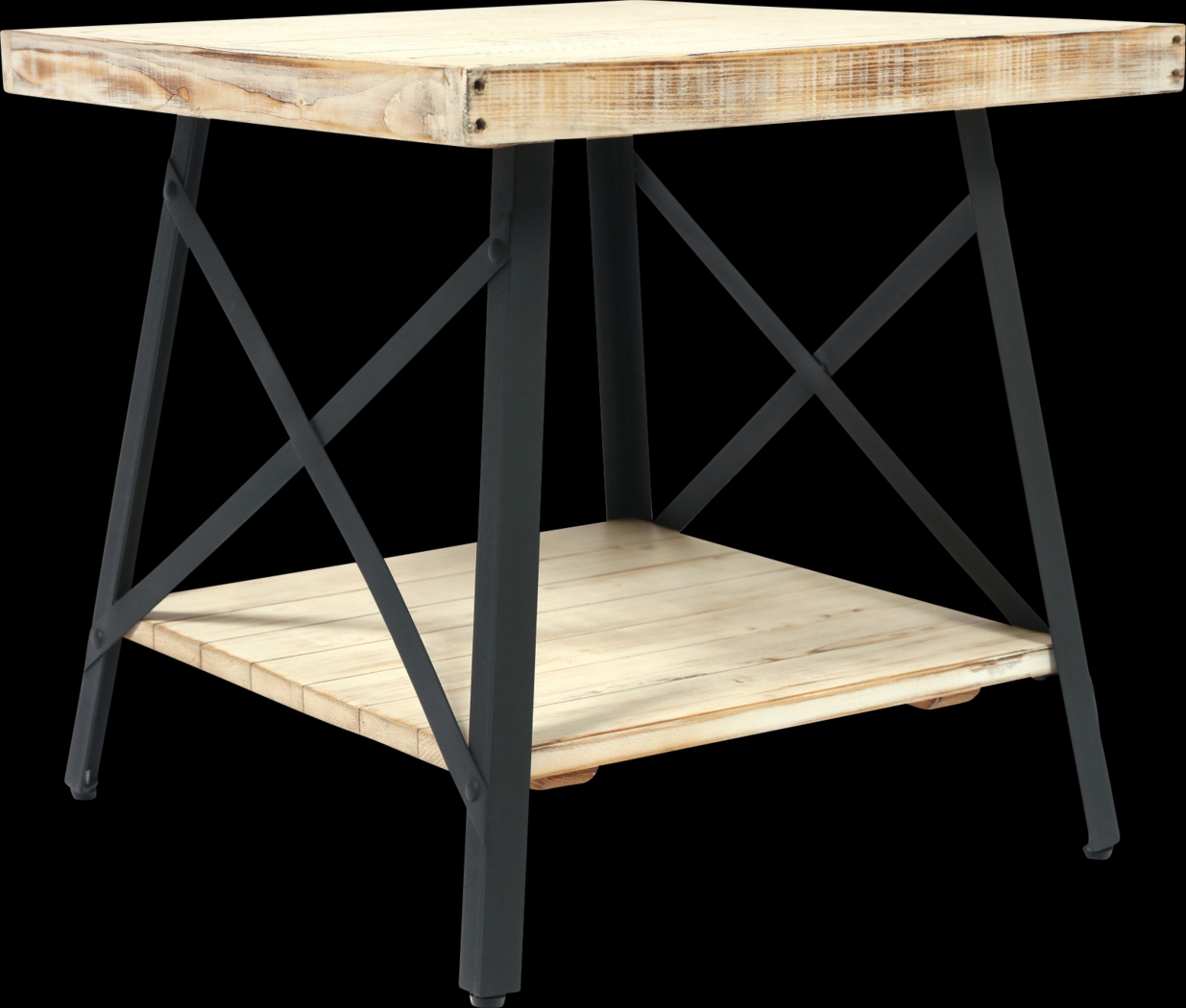 Acoma White End Table - Thumbnail - Image 2