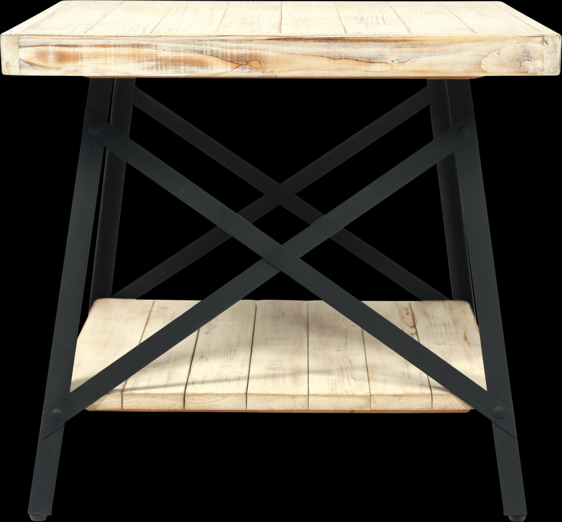 Acoma White End Table - Thumbnail - Image 3