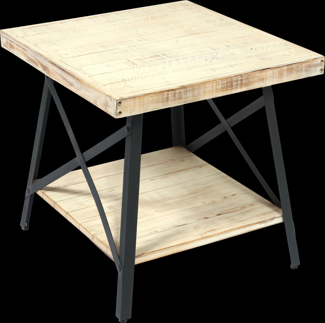 Acoma White End Table - Thumbnail - Image 1