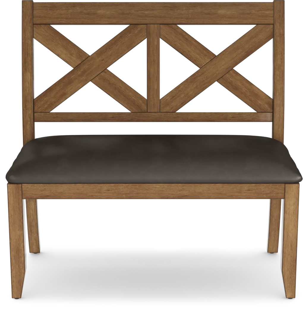 Acorn Cottage Brown Bench - Thumbnail - Image 3