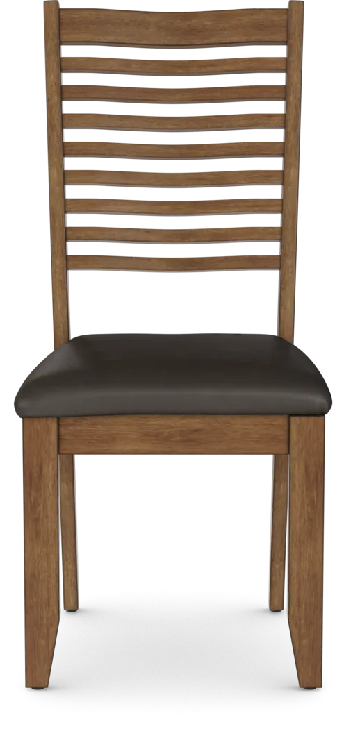 Acorn Cottage Brown Ladder Back Side Chair - Thumbnail - Image 3