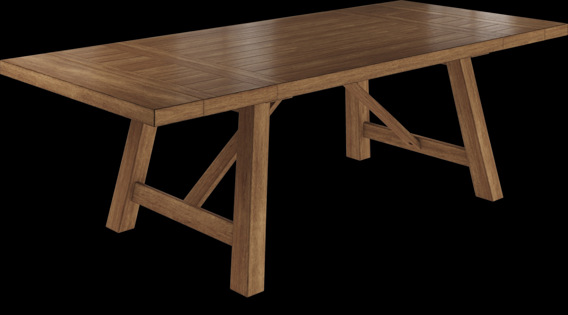 Acorn Cottage Brown 7 Pc Dining Room with X-Back Chairs - Thumbnail - Image 3