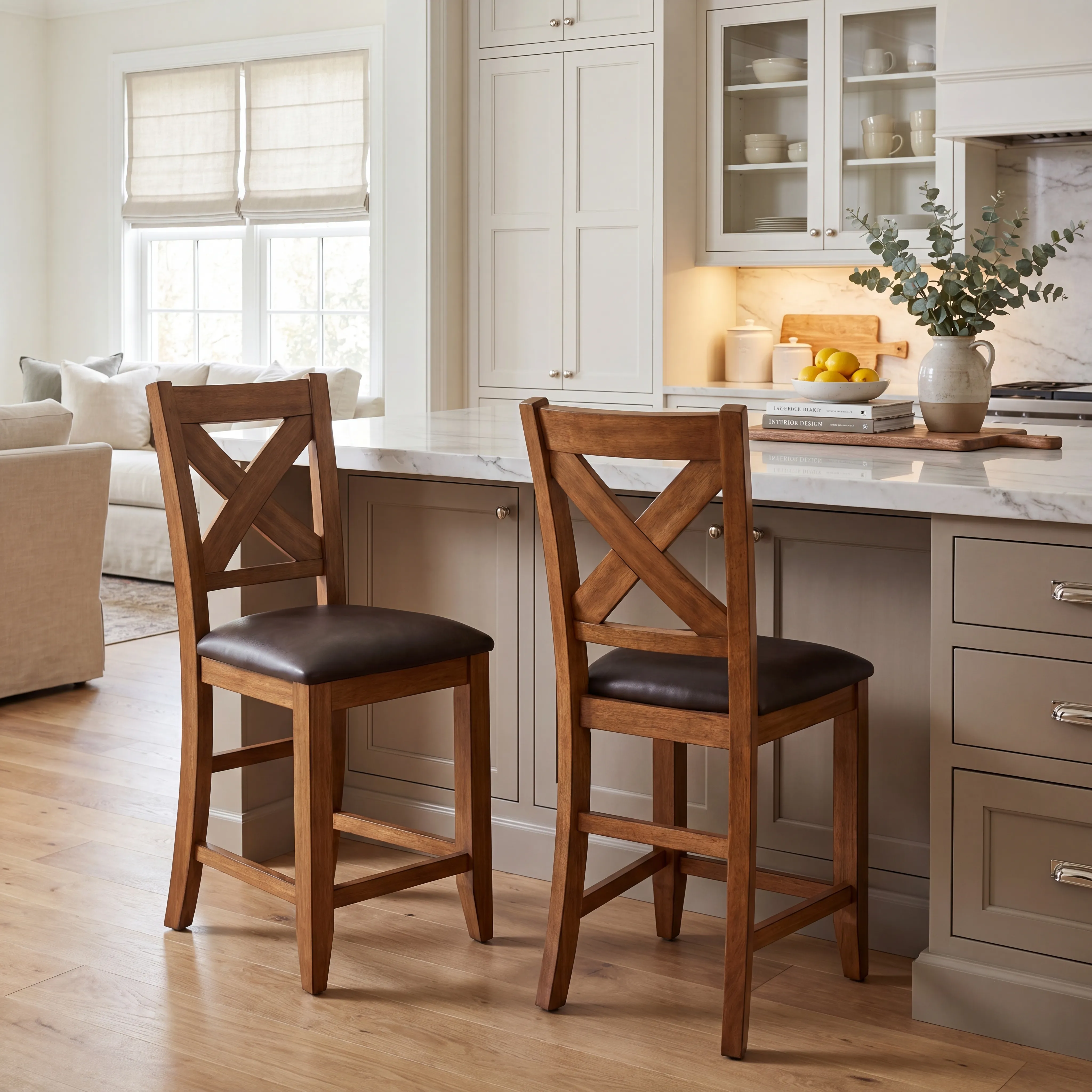 Acorn Cottage Brown 5 Pc Counter Height Dining Room - Thumbnail - Image 7