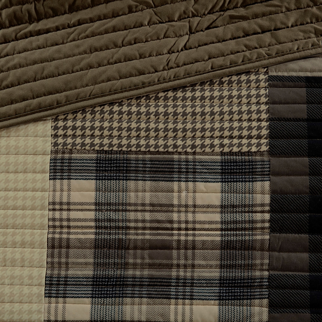 Acsel Brown Full/ Queen Quilt Set - Thumbnail - Image 7