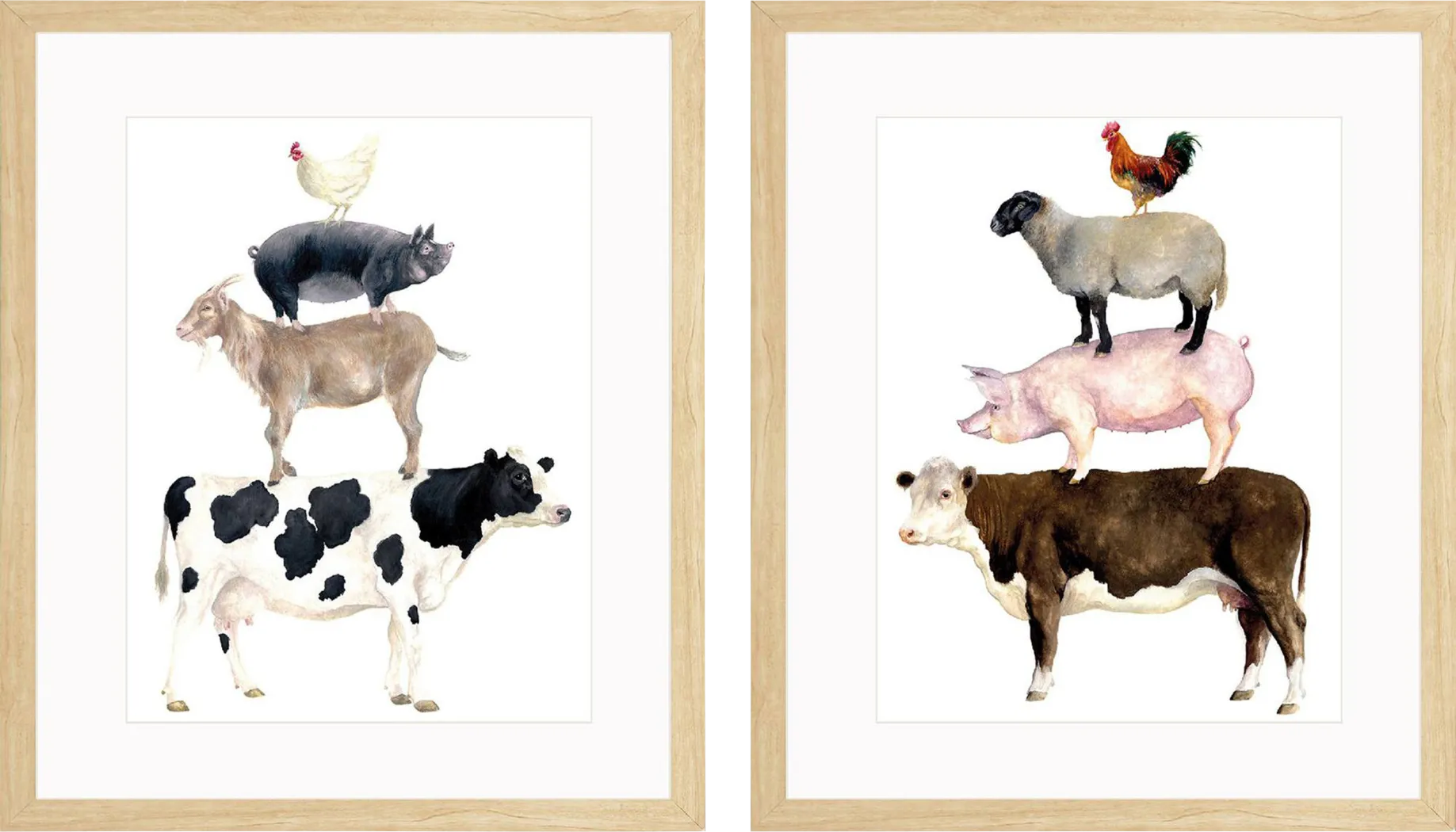 Act of Balance Brown Artwork, Set of 2 - Thumbnail - Image 1