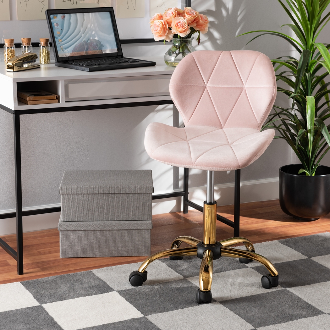 Actaeon Pink Office Chair - Thumbnail - Image 2