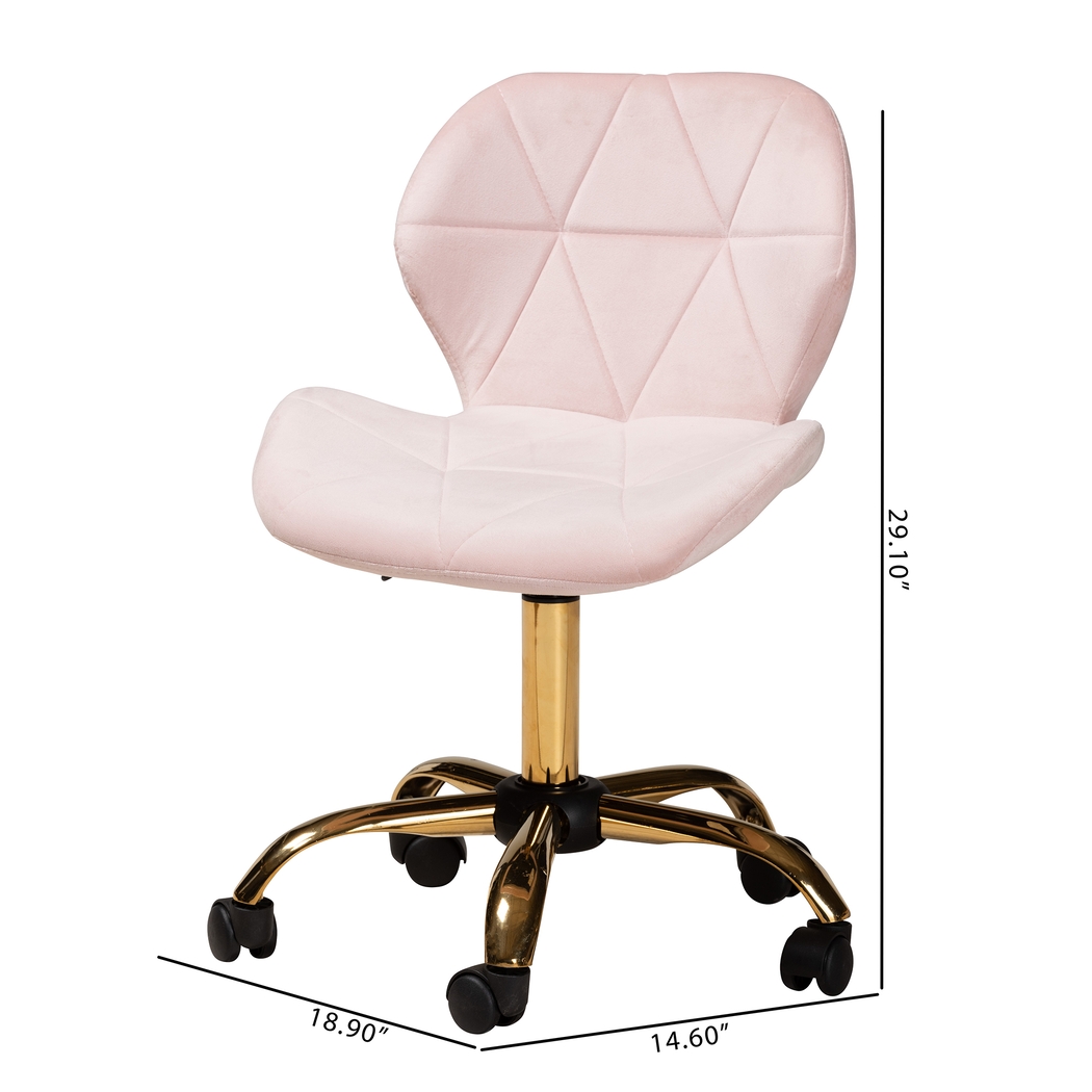 Actaeon Pink Office Chair - Thumbnail - Image 12