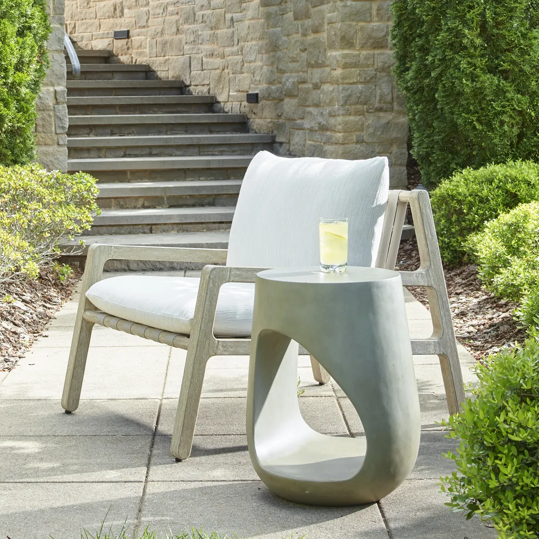 Adaha Beige Outdoor End Table - Thumbnail - Image 3