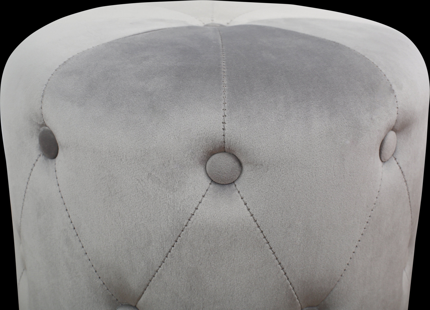 Adairas Gray Ottoman - Thumbnail - Image 2