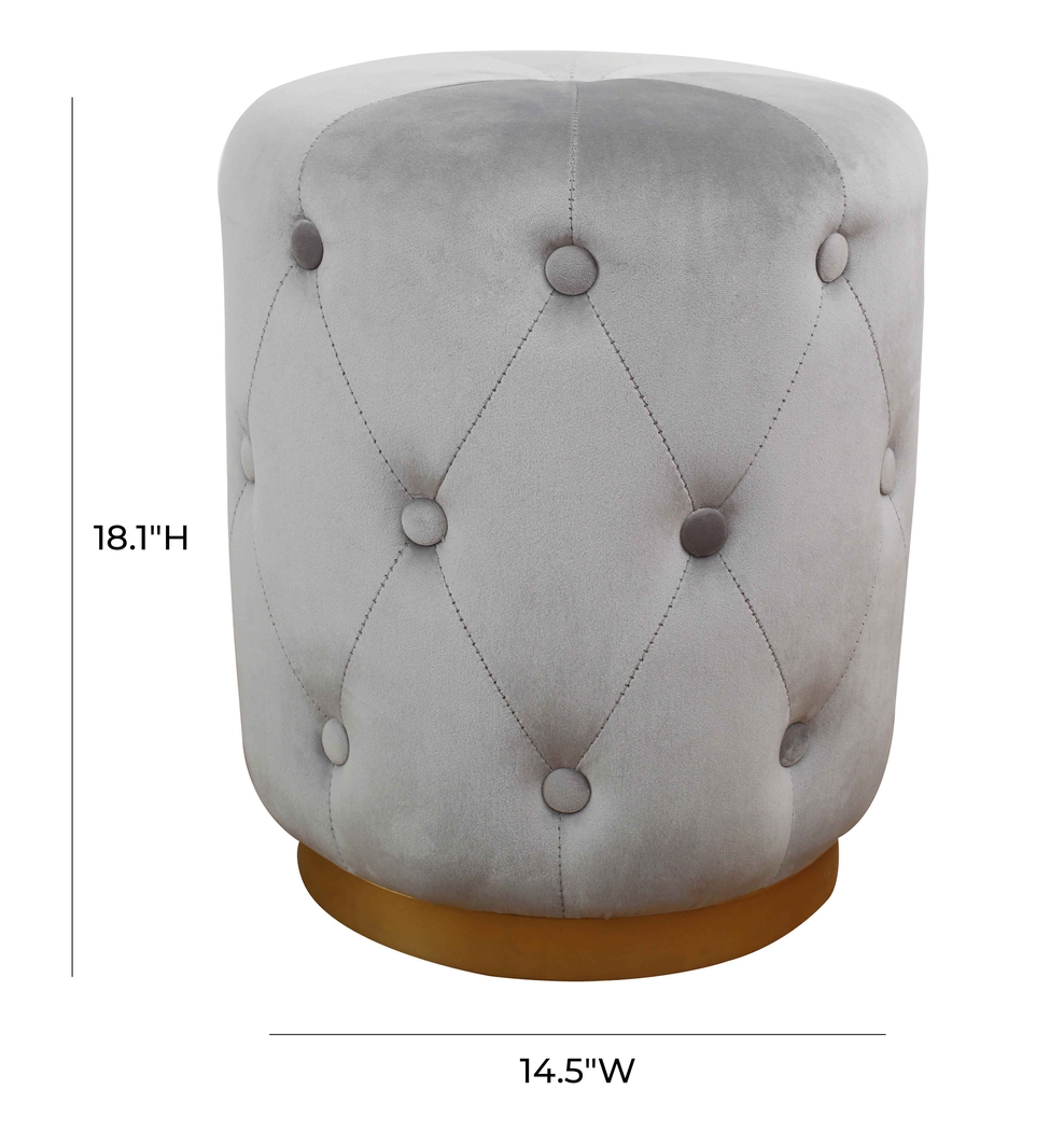 Adairas Gray Ottoman - Thumbnail - Image 4