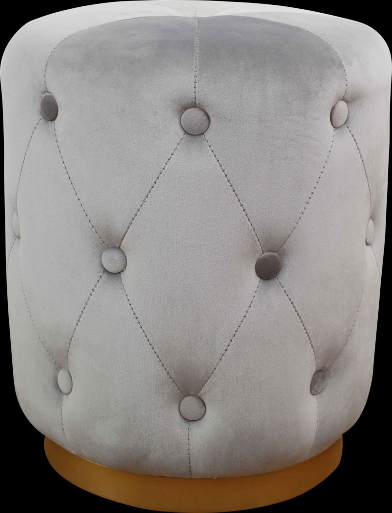 Adairas Gray Ottoman - Thumbnail - Image 1